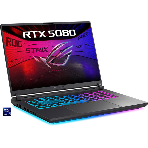 ASUS ROG Strix G16 (G615LW-S5024W), Gaming-Notebook - gray/neon-green, Intel Core Ultra 9 275HX, NVIDIA GeForce RTX 5080, 32 GB DDR5, 1 TB (1 TB SSD), Windows 11 Home