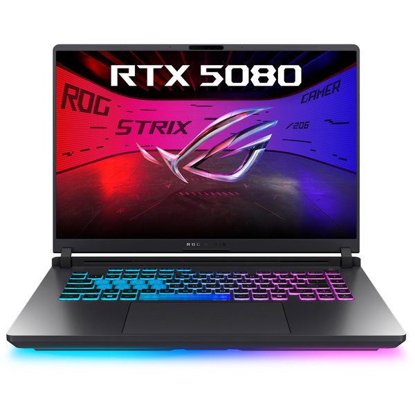 ASUS ROG Strix G16 (G615LW-S5024W), Gaming-Notebook - gray/neon-green, Intel Core Ultra 9 275HX, NVIDIA GeForce RTX 5080, 32 GB DDR5, 1 TB (1 TB SSD), Windows 11 Home
