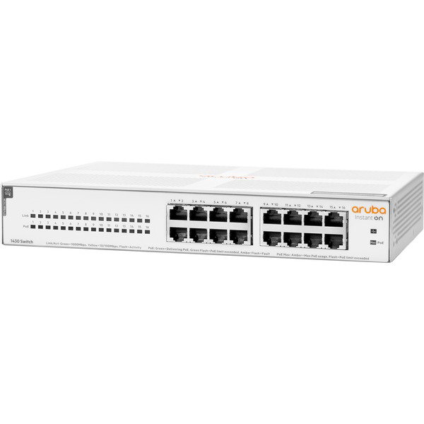 Hewlett Packard Enterprise Networking Instant On Switch 16 Anschlsse Gigabit CL4 PoE 124W 1430