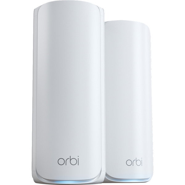 Netgear ORBI RBE772-100EUS WIFI 7 MESH Zusatzsatellit 2er Set, Mesh Access Point - white, Tri-Band WiFi 7