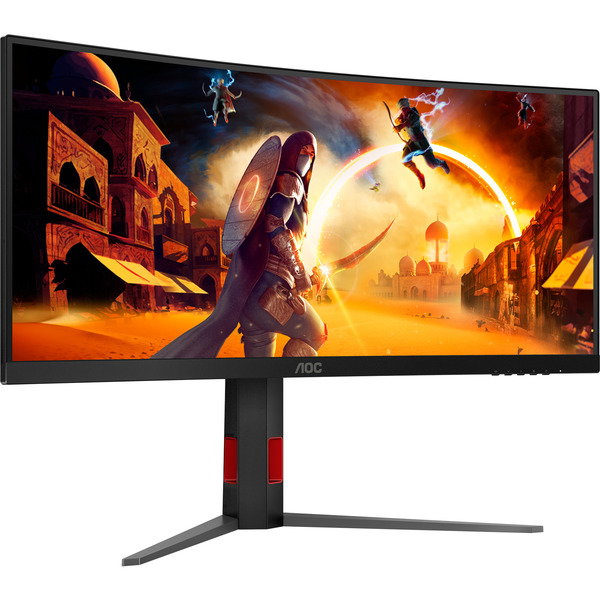 AOC CU34G4Z, Gaming-Monitor - 86.4 cm (34 inches), black (matte), WQHD, Fast-VA, Curved, USB-Hub, HDR, 240Hz Panel