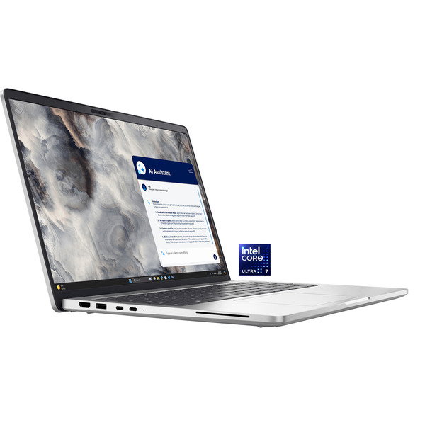 Dell Pro 16 Plus (MGFFK), Notebook - aluminium, Intel Core Ultra 7 255U, Intel Graphics, 16 GB DDR5, 512 GB (512 GB SSD), Windows 11 Pro