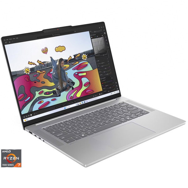 Lenovo IdeaPad Slim 5 15ARP10 (83J3004CGE), Notebook - gray, AMD Ryzen 7 7735HS, AMD Radeon 680M, 32 GB LPDDR5X, 1 TB (1 TB SSD), Windows 11 Home