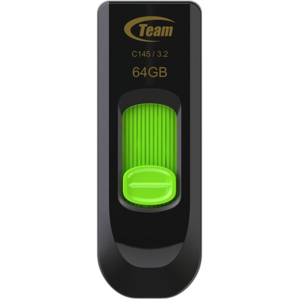 Team Group C145 64 GB, USB-Stick - black/green, USB-A 3.2 Gen 1