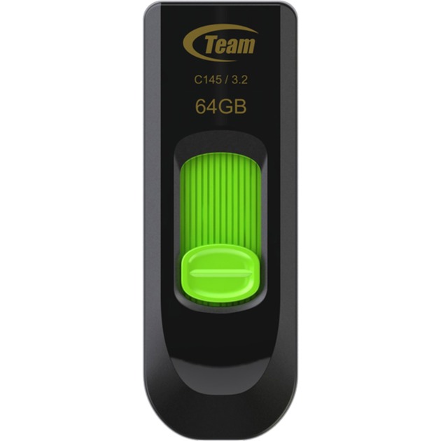 Team Group C145 64 GB, USB-Stick - black/green, USB-A 3.2 Gen 1