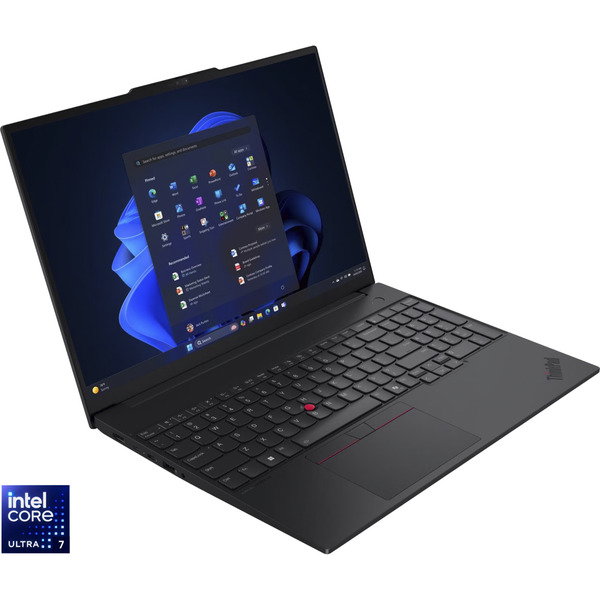 Lenovo ThinkPad E16 G3 (21SR0046GE), Notebook - black, Intel Core Ultra 7 255H, Intel Arc 140T, 32 GB DDR5, 1 TB (1 TB SSD), Windows 11 Pro