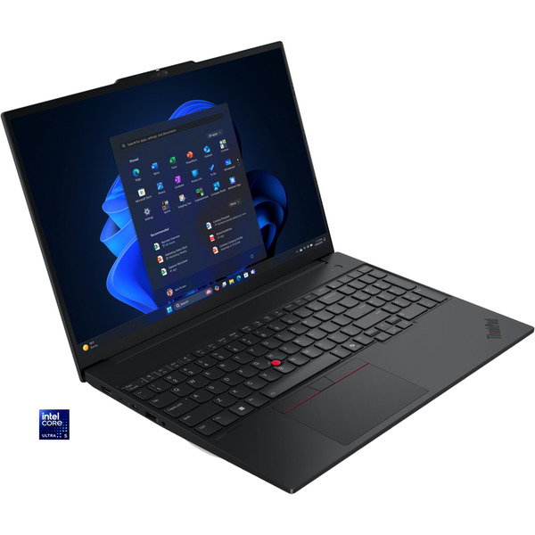 Lenovo ThinkPad E16 G3 (21SR0047GE), Notebook - black, Intel Core Ultra 5 225U, Intel Graphics, 8 GB DDR5, 256 GB (256 GB SSD), Windows 11 Pro