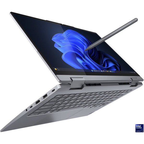 Lenovo ThinkBook 14 2-in-1 G5 (21SQ000GGE), Notebook - gray, Intel Core Ultra 5 225U, Intel Graphics, 32 GB DDR5, 512 GB (512 GB SSD), Windows 11 Pro