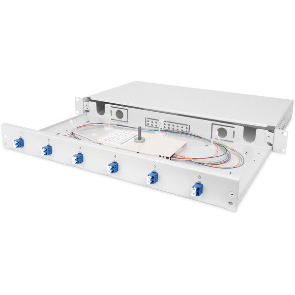 Digitus LWL Spleibox, bestckt, LC, OS2 - gray
