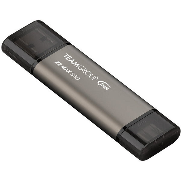 Team Group X2 MAX 1 TB, USB-Stick - titan/black, USB-A, USB-C