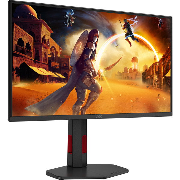 AOC Q25G4SR, Gaming-Monitor - 62.2 cm (24.5 inches), black/red, QHD, Fast-IPS, HDR, HDMI, DP, 300Hz Panel