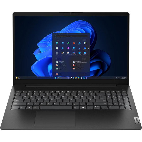 Lenovo V15 G6 AMD (83UU001KGE), Notebook - black, AMD Ryzen 5 150, AMD Radeon 660M, 8 GB DDR5, 256 GB (256 GB SSD), Windows 11 Pro