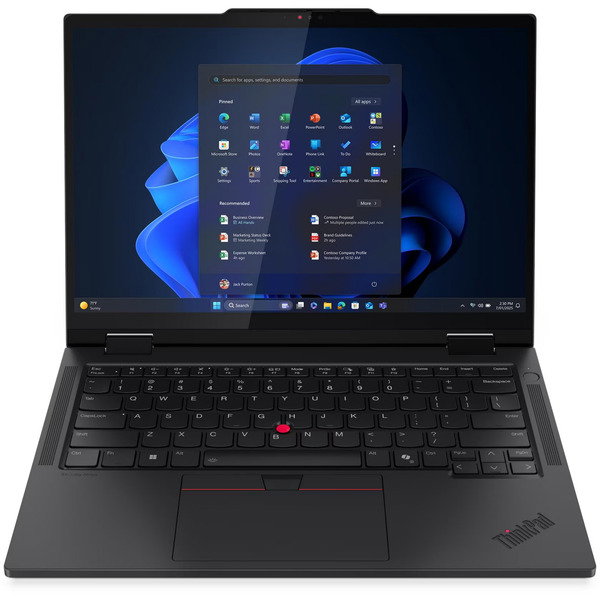 Lenovo ThinkPad T14s 2-in-1 G1 (21R3005XGE), Notebook - black, Intel Core Ultra 7 255U, Intel Graphics, 32 GB LPDDR5X, 1 TB (1 TB SSD), Windows 11 Pro