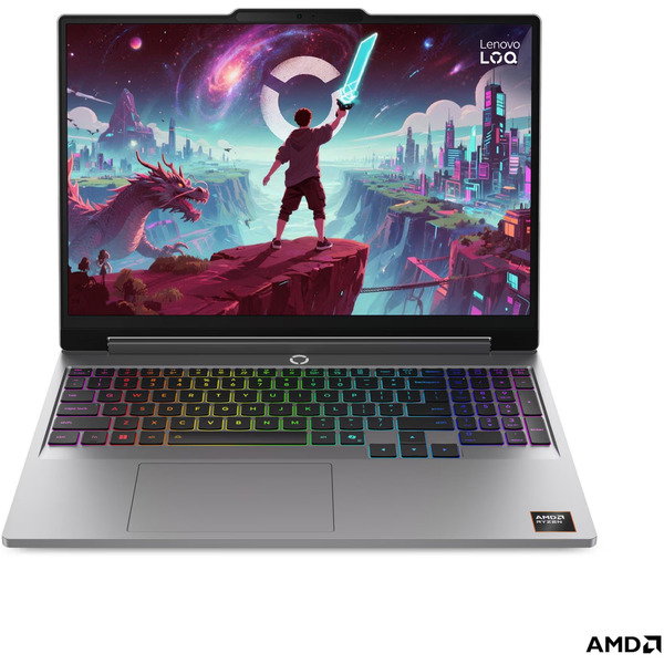 Lenovo LOQ 15AHP11 (83TN0027GE), Notebook - gray, AMD Ryzen 7 250, NVIDIA GeForce RTX 5060, 16 GB DDR5, 1 TB (1 TB SSD), Windows 11 Home