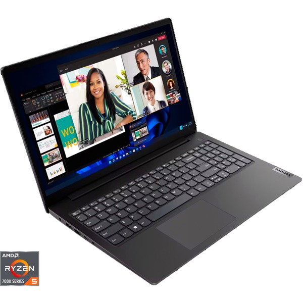 Lenovo V15 G4 AMN (82YU00JYGE), Notebook - black, AMD Ryzen 5 7520U, AMD Radeon 610M, 16 GB LPDDR5, 512 GB (512 GB SSD), Windows 11 Pro