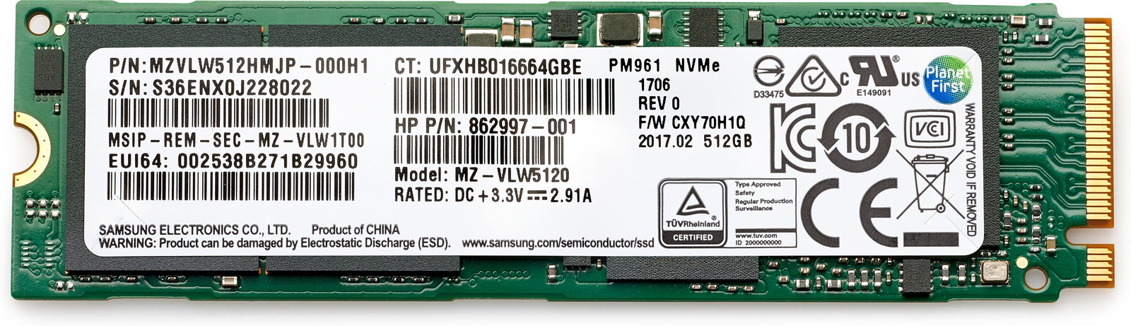 1TB M.2 PCIe NVMe SSD