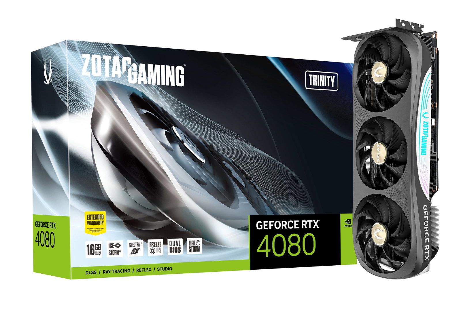 ZOTAC GeForce RTX 4080 16GB Trinity 16GB GDDR6X HDMI