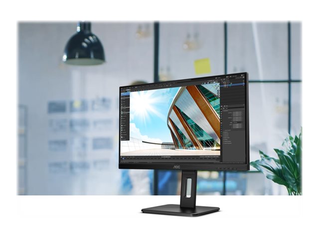 AOC Q24P2Q 23.8inch 2560x1440 QHD IPS 250cd/m2 1000:1 4ms HDMI VGA DisplayPort Speakers