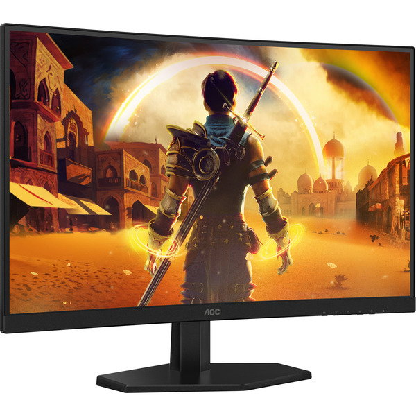 AOC C27G42E, Gaming-Monitor - 68.6 cm (27 inches), black (matte)/red, FullHD, Fast-VA, Curved, Adaptive-Sync, HDR, 180Hz Panel