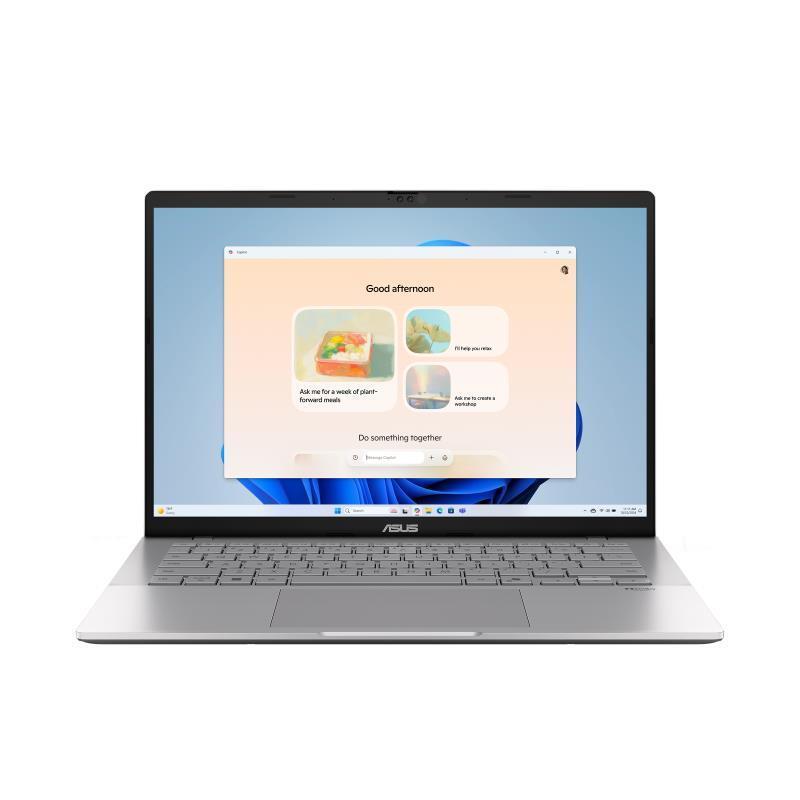 Notebook ASUS VivoBook Series S14 S3407VA-LY076W CPU Intel Core 5 210H 2200 MHz 14 1920x1200 RAM 16GB DDR5 SSD 512GB Intel UHD Graphics Integrated ENG Windows 11 Home Silver 1.39 kg 90NB1681-M00700