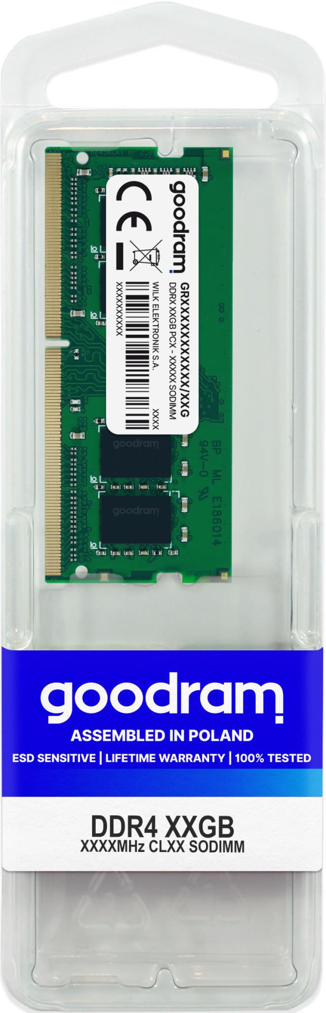 NB MEMORY 8GB PC25600 DDR4/SO GR3200S464L22S/8G GOODRAM