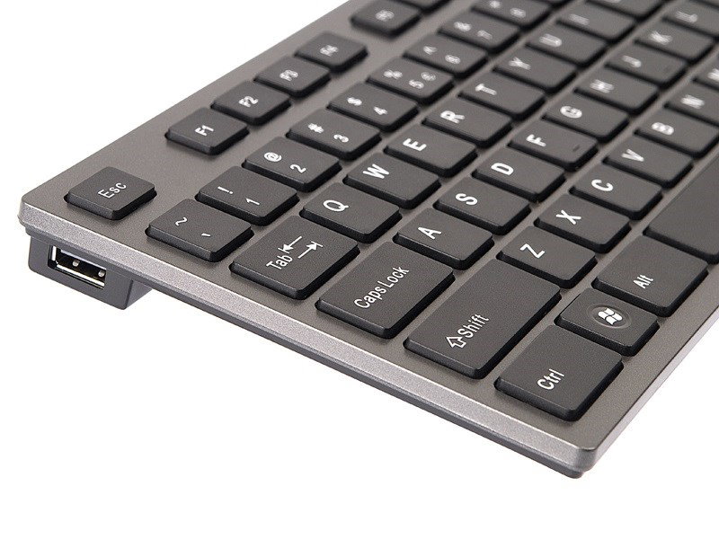 A4Tech KV-300H keyboard USB QWERTY Black, Grey