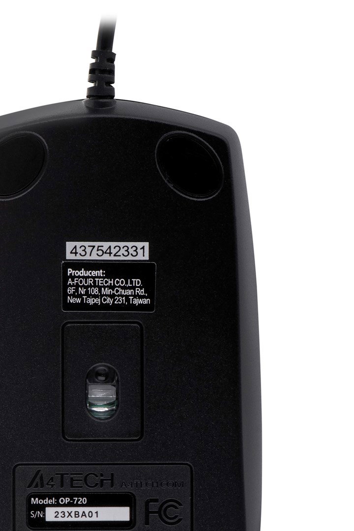 A4Tech OP-720 mouse USB Type-A Optical 800 DPI