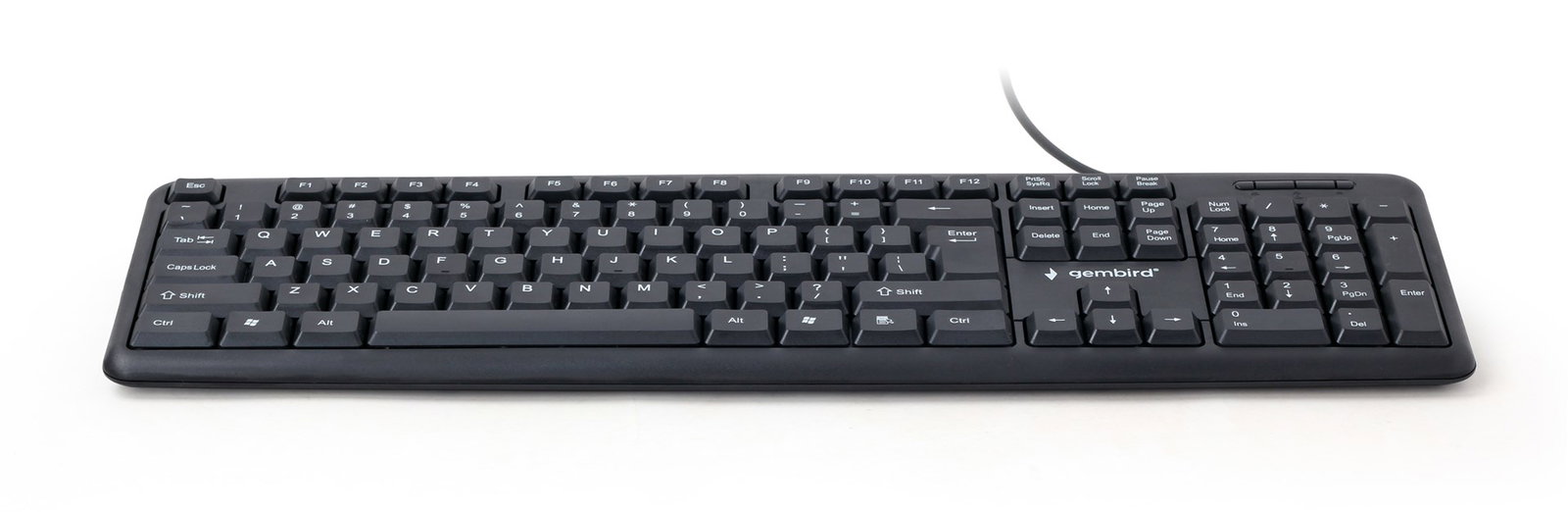 Gembird KB-U-103 keyboard USB US English Black
