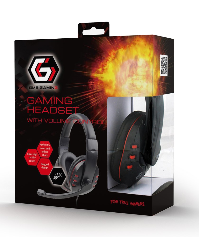 Gembird GHS-402 headphones/headset Wired Head-band Gaming Black