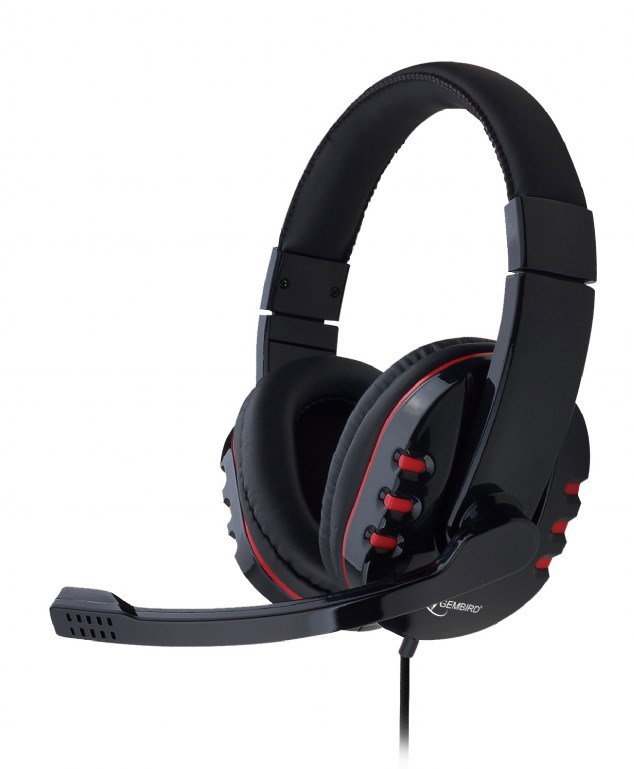Gembird GHS-402 headphones/headset Wired Head-band Gaming Black