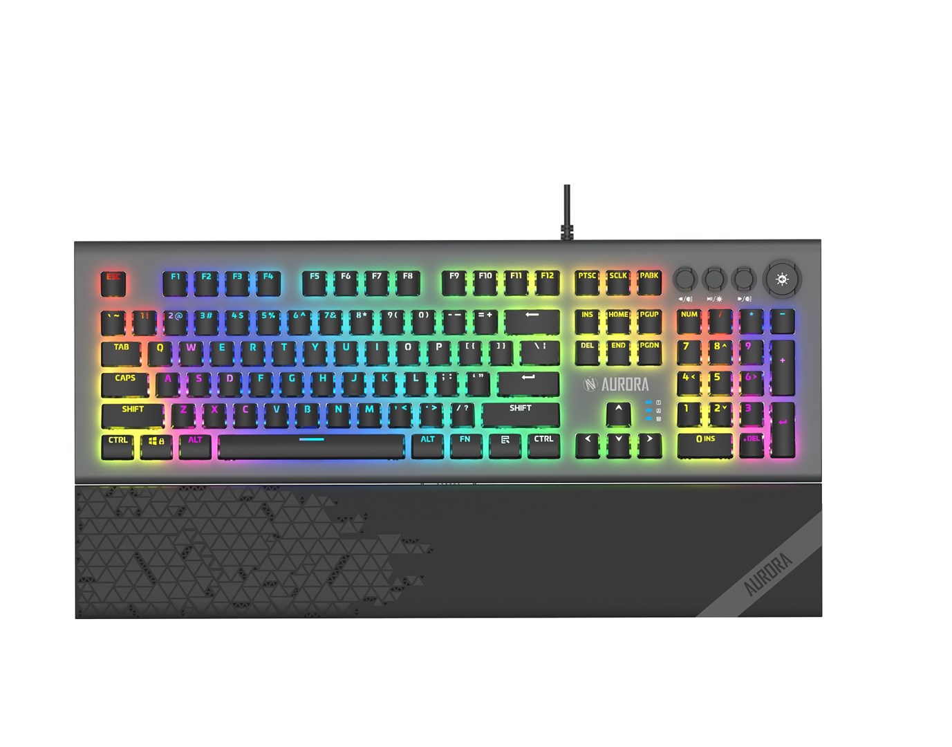 iBox Aurora K-5 keyboard USB QWERTY Silver