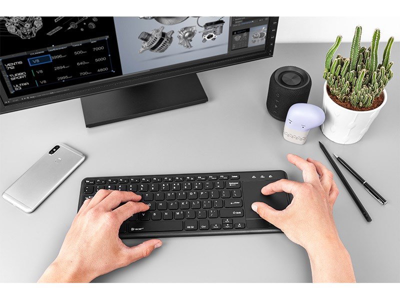 Tracer TRAKLA46367 keyboard Universal RF Wireless Black