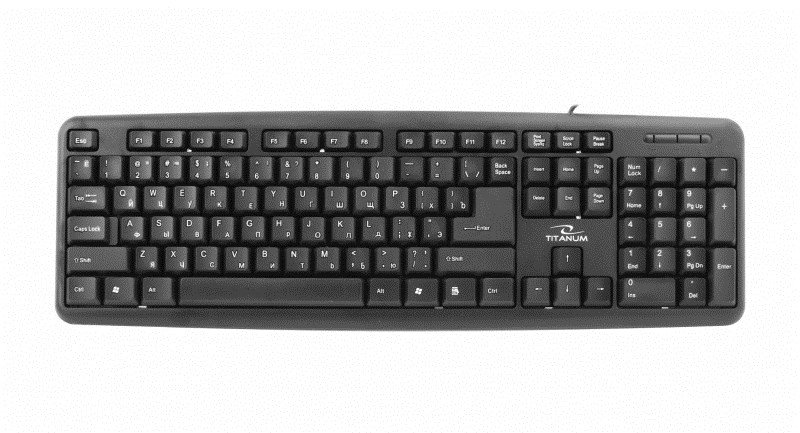 Esperanza TKR101 keyboard Office USB QWERTY English, Russian Black