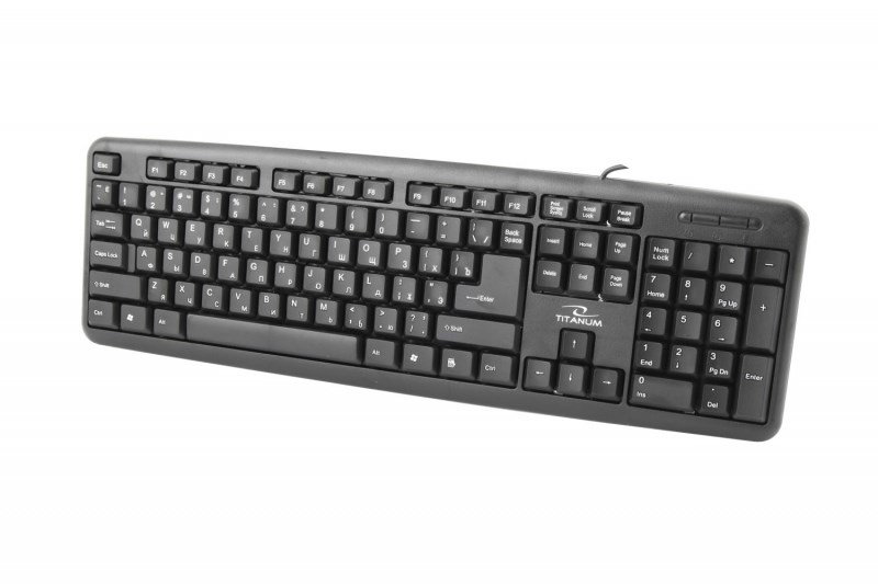 Esperanza TKR101 keyboard Office USB QWERTY English, Russian Black
