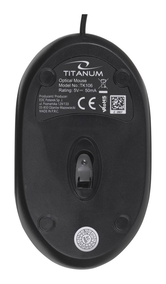 TITANUM TK106 keyboard Mouse included USB Black
