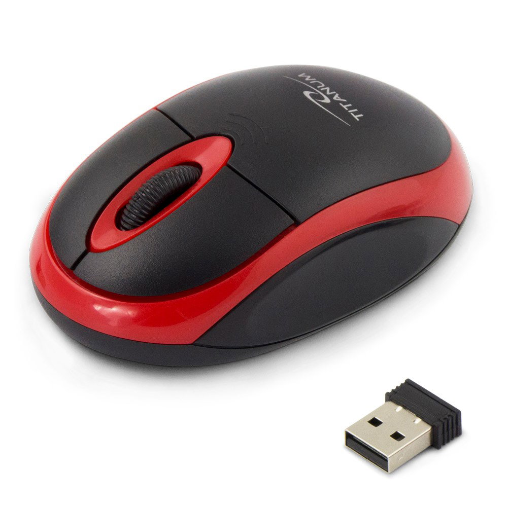 Titanum TM116E Wireless 3D mouse 2.4GHZ Black Red
