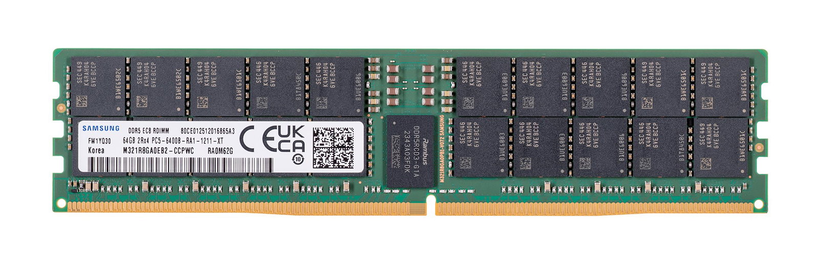Samsung M321R8GA0EB2-CCP memory module 64 GB 1 x 64 GB DDR5 ECC