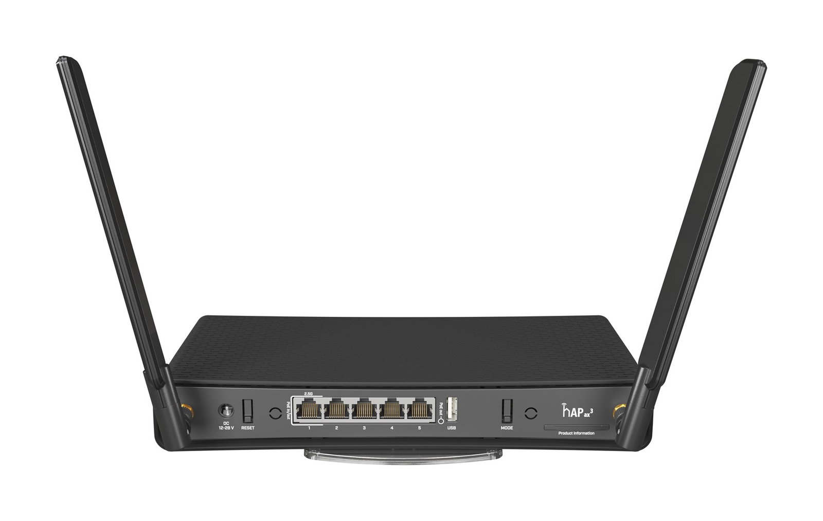 Mikrotik hAP ax wireless router Gigabit Ethernet Dual-band (2.4 GHz 5 GHz) Black