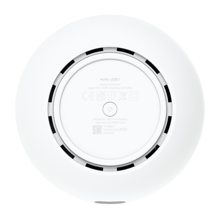 Ubiquiti Dream 7 wireless router 2.5 Gigabit Ethernet Tri-band (2.4 GHz 5 GHz 6 GHz) White