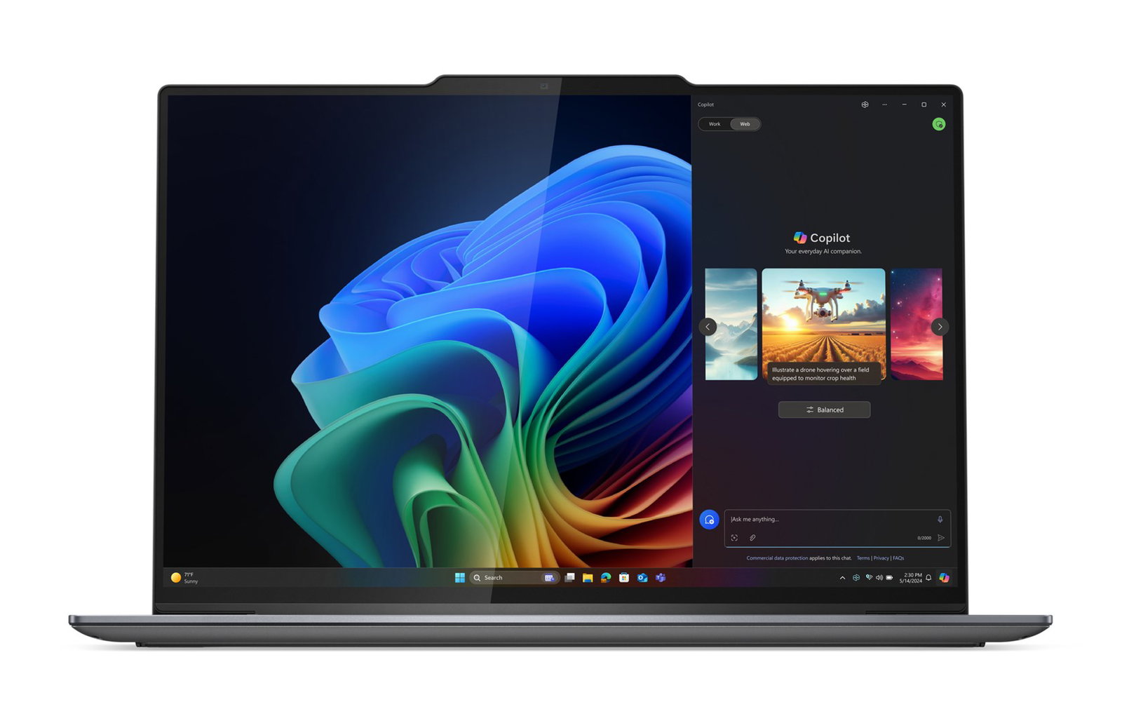 Lenovo ThinkPad X9-14 Gen 1 Copilot+ PC Intel Core Ultra 7 258V Laptop 35.6 cm (14) 2.8K 32 GB LPDDR5x-SDRAM 1 TB SSD Wi-Fi 7 (802.11be) Windows 11 Pro English Grey