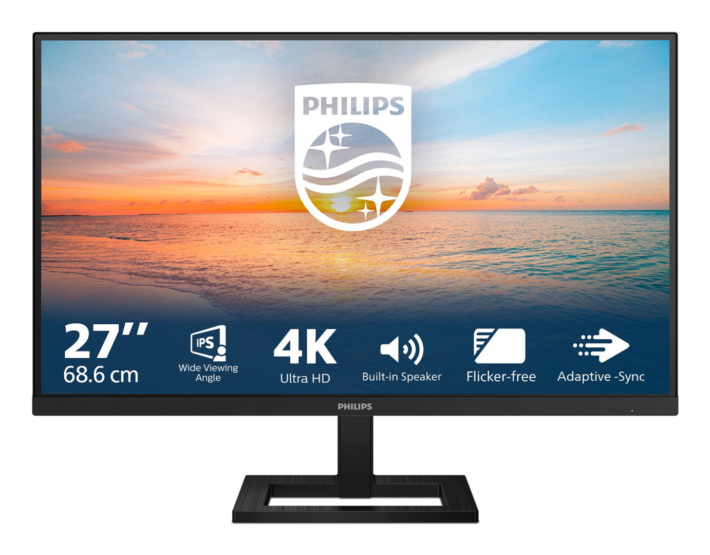 Philips 1000 series 27E1N1800AE/00 computer monitor 68.6 cm (27) 3840 x 2160 pixels 4K Ultra HD LED Black