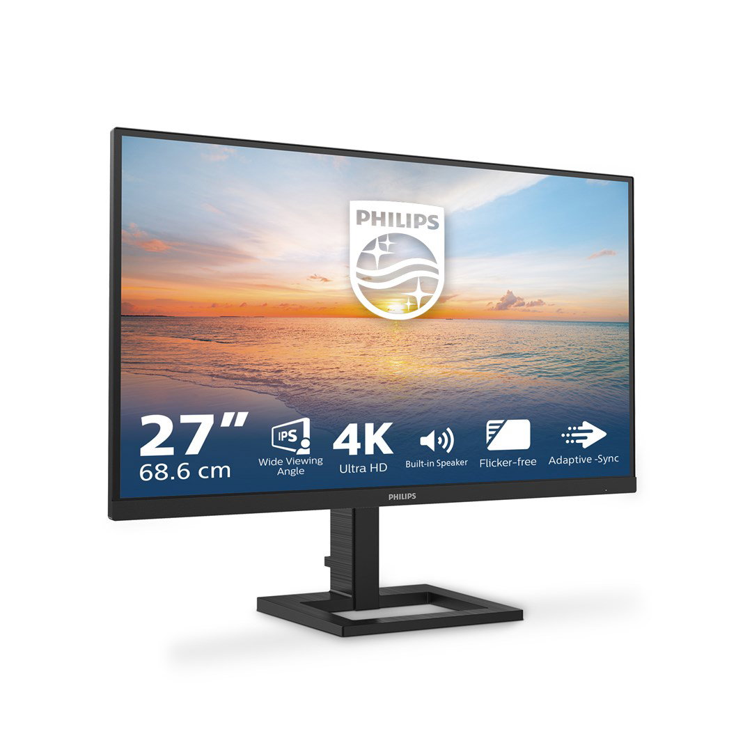 Philips 1000 series 27E1N1800AE/00 computer monitor 68.6 cm (27) 3840 x 2160 pixels 4K Ultra HD LED Black