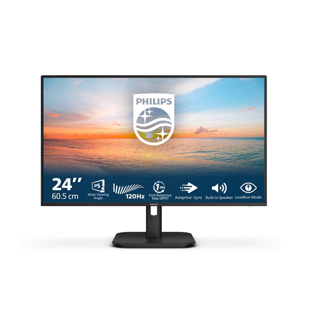 Philips 1000 series 24E1N1200A/00 computer monitor 60.5 cm (23.8) 1920 x 1080 pixels Full HD LCD Black