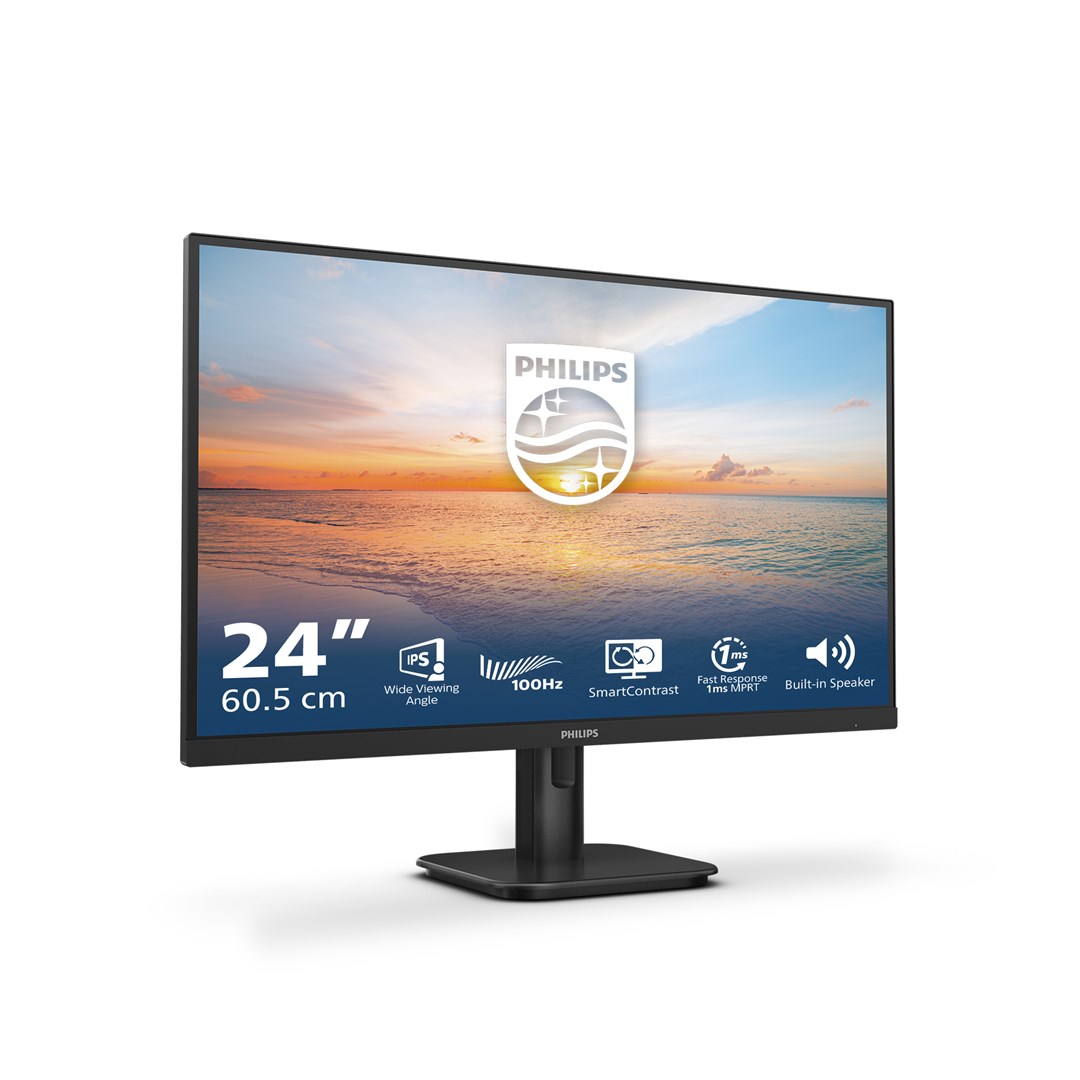 Philips 1000 series 24E1N1200A/00 computer monitor 60.5 cm (23.8) 1920 x 1080 pixels Full HD LCD Black