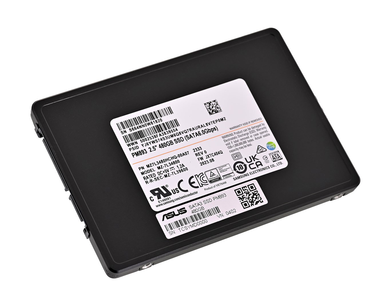 SSD Samsung PM893 480GB SATA 2.5 MZ7L3480HCHQ-00A07 (DWPD 1)