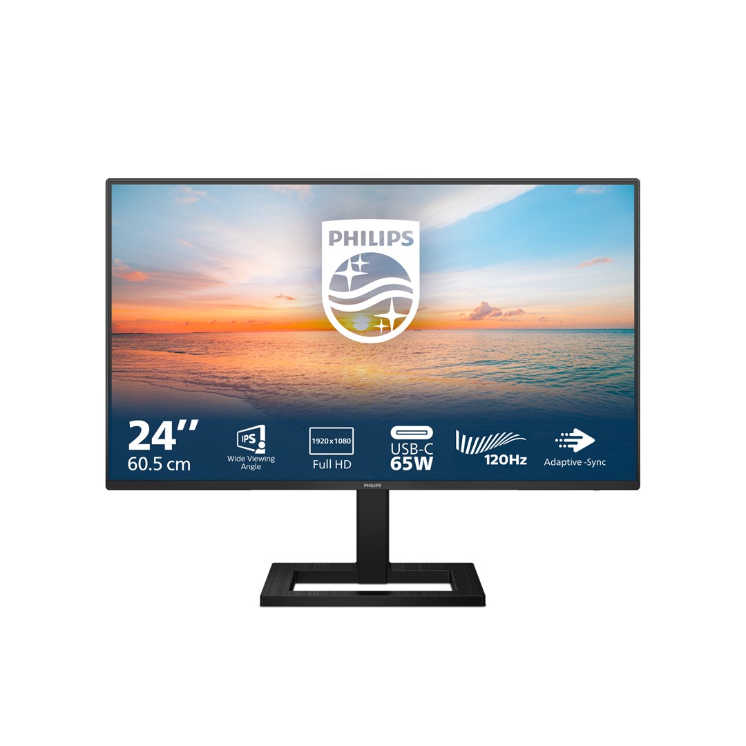 Philips 1000 series 24E1N1300AE/00 computer monitor 60.5 cm (23.8) 1920 x 1080 pixels Full HD LCD Black