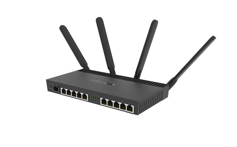 Mikrotik RB4011iGS+5HacQ2HnD-IN wireless router Gigabit Ethernet Dual-band (2.4 GHz 5 GHz) Black