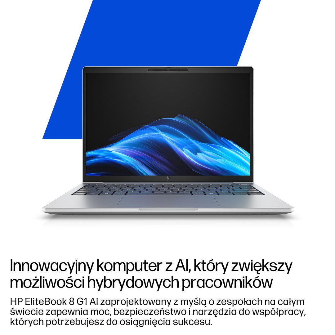 HP EliteBook 8 G1i Ultra 7 255U 14WUXGA 400nits AG LBL 32GB DDR5 5600 SSD512 Intel Arc Cam 5MP+IR+ISP 62Wh W11Pro Glacier Silver Aluminium 3Y OnSite