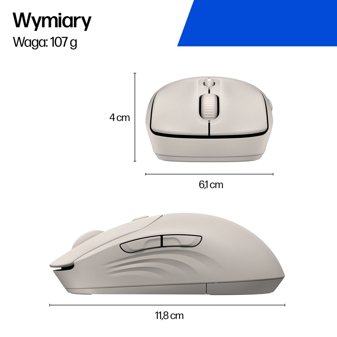 HP 400 Quiet Blue Wireless Mouse