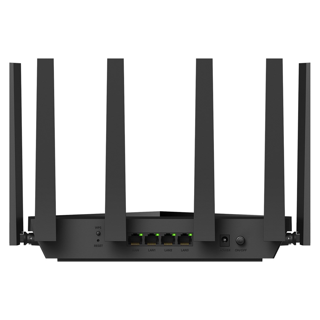 Cudy WR11000 wireless router 2.5 Gigabit Ethernet Tri-band (2.4 GHz 5 GHz 6 GHz) Black